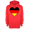 Germany Flag Heart Printed Hoodie - Mr Wings Emporium 