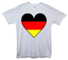 Germany Flag Heart Printed T-Shirt - Mr Wings Emporium 