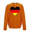 Germany Flag Heart Printed Sweatshirt - Mr Wings Emporium 