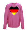 Germany Flag Heart Printed Sweatshirt - Mr Wings Emporium 