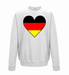 Germany Flag Heart Printed Sweatshirt - Mr Wings Emporium 