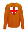 England Flag Heart Printed Sweatshirt - Mr Wings Emporium 