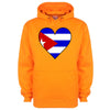 Cuba Flag Heart Printed Hoodie - Mr Wings Emporium 