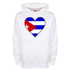 Cuba Flag Heart Printed Hoodie - Mr Wings Emporium 