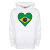 Brazil Flag Heart Printed Hoodie - Mr Wings Emporium 