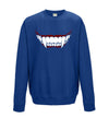 Dracula Vampire Teeth Printed Sweatshirt - Mr Wings Emporium 