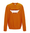 Dracula Vampire Teeth Printed Sweatshirt - Mr Wings Emporium 