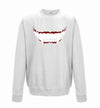Dracula Vampire Teeth Printed Sweatshirt - Mr Wings Emporium 