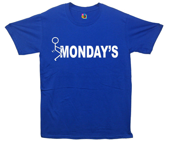 Fuck Monday's Stick Man Printed T-Shirt - Mr Wings Emporium 