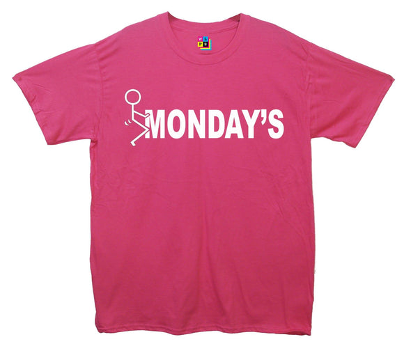 Fuck Monday's Stick Man Printed T-Shirt - Mr Wings Emporium 