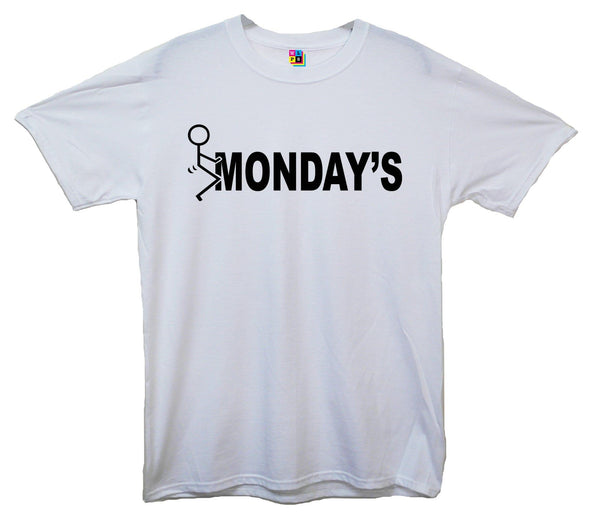 Fuck Monday's Stick Man Printed T-Shirt - Mr Wings Emporium 