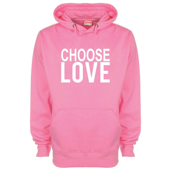 Choose Love Printed Hoodie - Mr Wings Emporium 