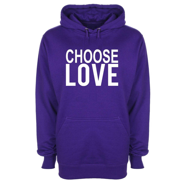 Choose Love Printed Hoodie - Mr Wings Emporium 