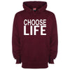 Choose Life Printed Hoodie - Mr Wings Emporium 