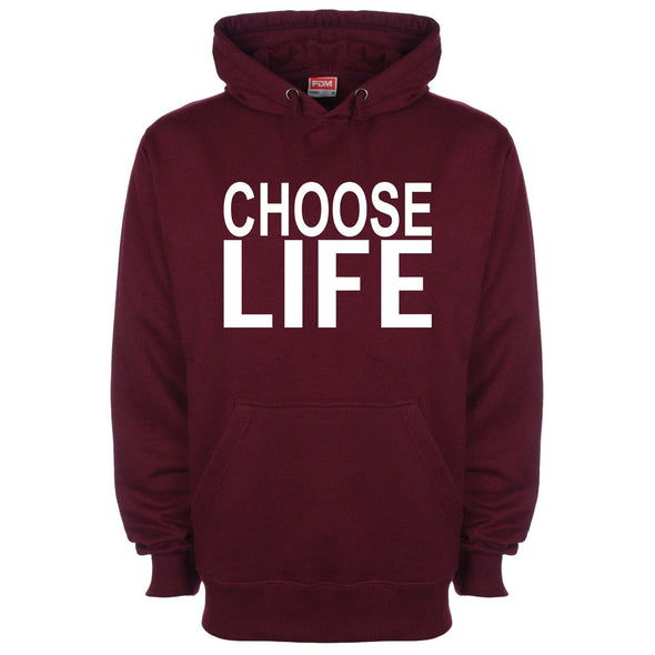 Choose Life Printed Hoodie - Mr Wings Emporium 