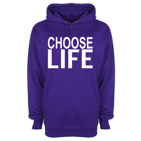 Choose Life Printed Hoodie - Mr Wings Emporium 