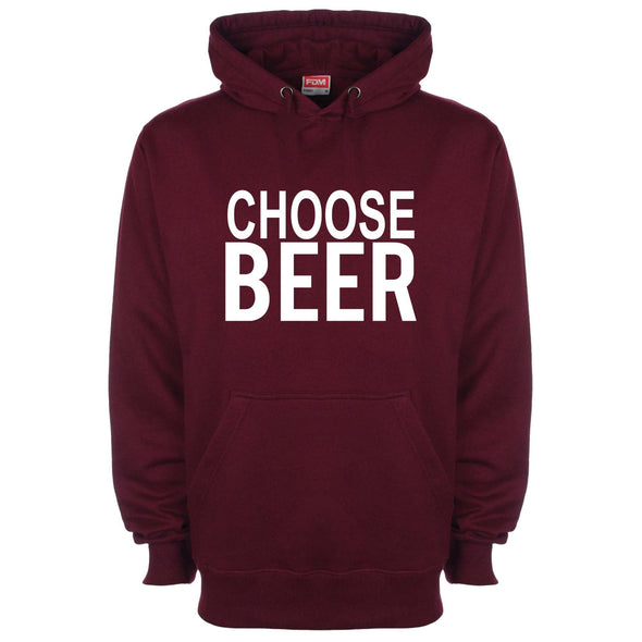 Choose Beer Printed Hoodie - Mr Wings Emporium 