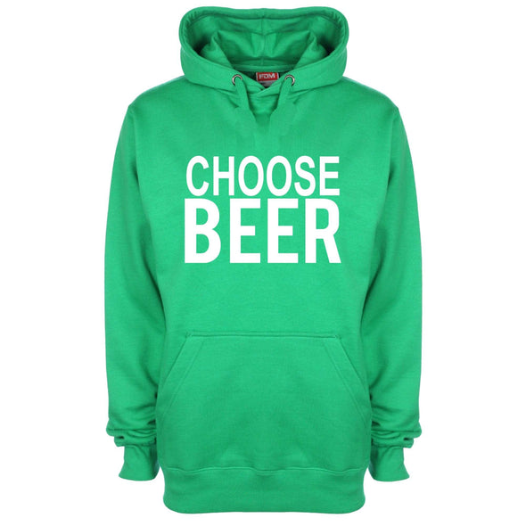 Choose Beer Printed Hoodie - Mr Wings Emporium 