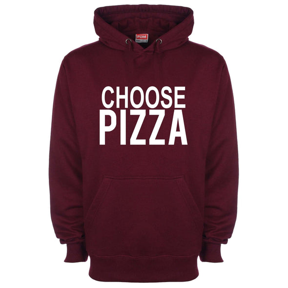 Choose Pizza Printed Hoodie - Mr Wings Emporium 