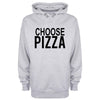 Choose Pizza Printed Hoodie - Mr Wings Emporium 