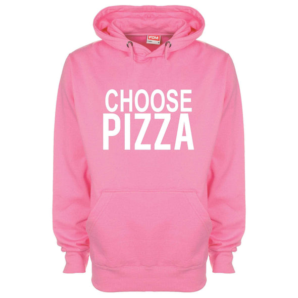 Choose Pizza Printed Hoodie - Mr Wings Emporium 