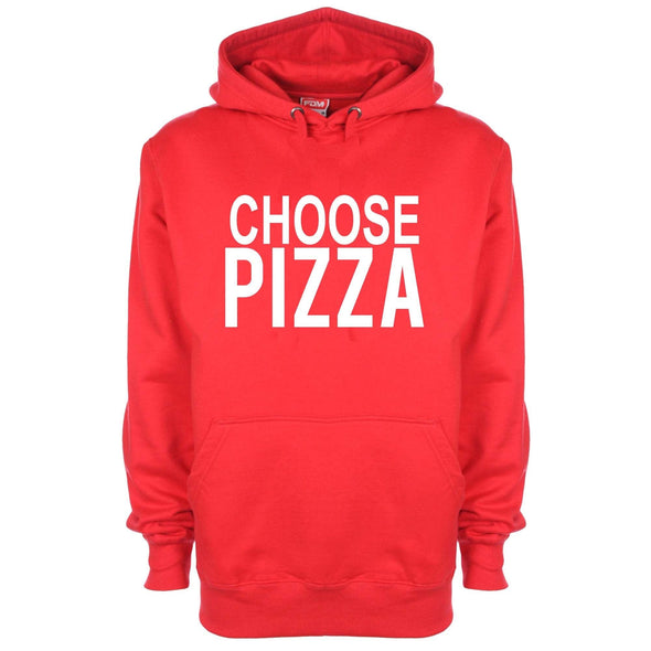 Choose Pizza Printed Hoodie - Mr Wings Emporium 