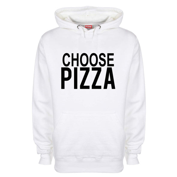 Choose Pizza Printed Hoodie - Mr Wings Emporium 