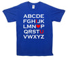 Alphabet I Love U Printed T-Shirt - Mr Wings Emporium 