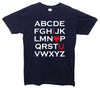 Alphabet I Love U Printed T-Shirt - Mr Wings Emporium 