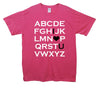Alphabet I Love U Printed T-Shirt - Mr Wings Emporium 