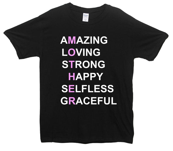 Amazing Mother Printed T-Shirt - Mr Wings Emporium 