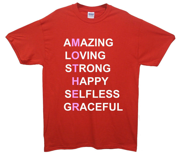 Amazing Mother Printed T-Shirt - Mr Wings Emporium 