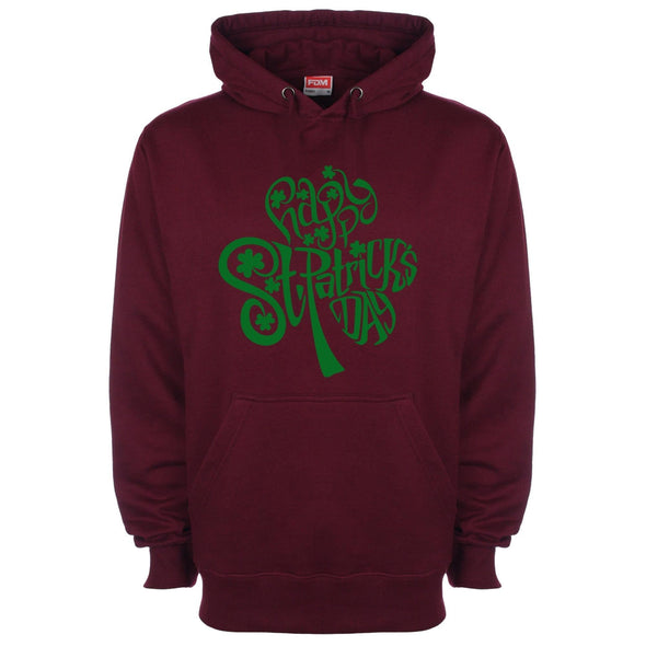 Happy St Patrick's Day Shamrock St Patrick's Printed Hoodie - Mr Wings Emporium 