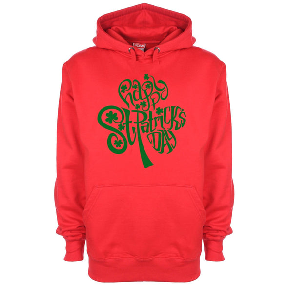 Happy St Patrick's Day Shamrock St Patrick's Printed Hoodie - Mr Wings Emporium 