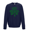 Happy St Patricks Day Shamrock Printed Sweatshirt - Mr Wings Emporium 