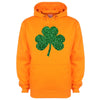 Glitter Shamrock St Patrick's Printed Hoodie - Mr Wings Emporium 