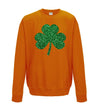 Glitter Shamrock St Patricks Day Printed Sweatshirt - Mr Wings Emporium 