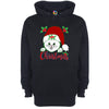 Cat In Santa Hat Printed Hoodie - Mr Wings Emporium 
