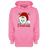 Cat In Santa Hat Printed Hoodie - Mr Wings Emporium 