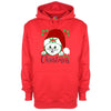 Cat In Santa Hat Printed Hoodie - Mr Wings Emporium 