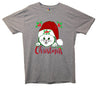 Cat In Santa Hat Printed T-Shirt - Mr Wings Emporium 