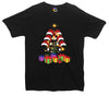 Christmas Presents, Santa Hats & Tree Printed T-Shirt - Mr Wings Emporium 