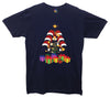 Christmas Presents, Santa Hats & Tree Printed T-Shirt - Mr Wings Emporium 