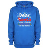 Dear Santa, How Much Do You Already Know? Printed Hoodie - Mr Wings Emporium 