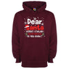 Dear Santa, How Much Do You Already Know? Printed Hoodie - Mr Wings Emporium 