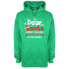 Dear Santa, How Much Do You Already Know? Printed Hoodie - Mr Wings Emporium 