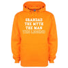 Grandad The Myth The Man The Legend Printed Hoodie - Mr Wings Emporium 