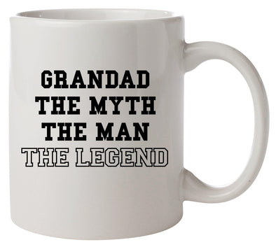 Grandad The Myth, The Man, The Legend Printed Mug - Mr Wings Emporium 