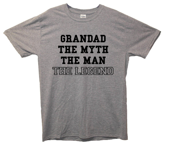 Grandad The Myth The Legend Printed T-Shirt - Mr Wings Emporium 