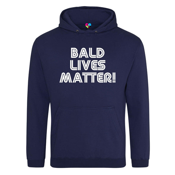 Bald Lives Matter Printed Hoodie - Mr Wings Emporium 